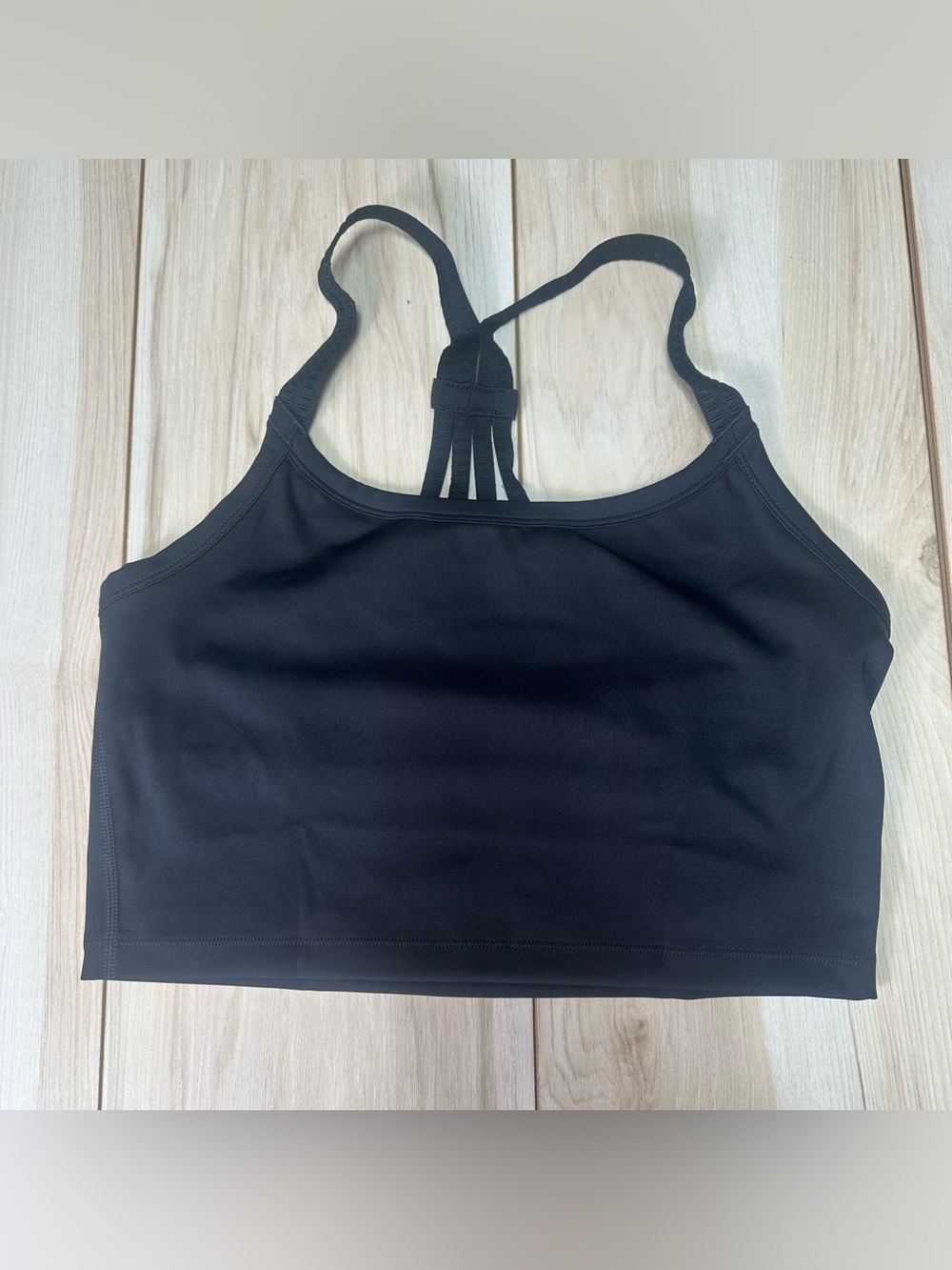 Phoenix Active Malibu Longline Sports Bra Crop Top Black NWT Med D/DDD